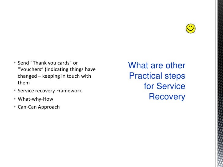 service recovery service recovery