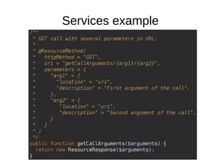 Services example
 