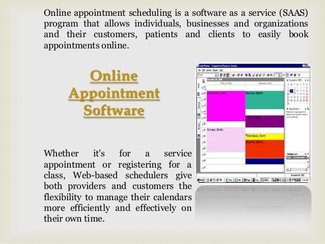 scheduling service customer management software