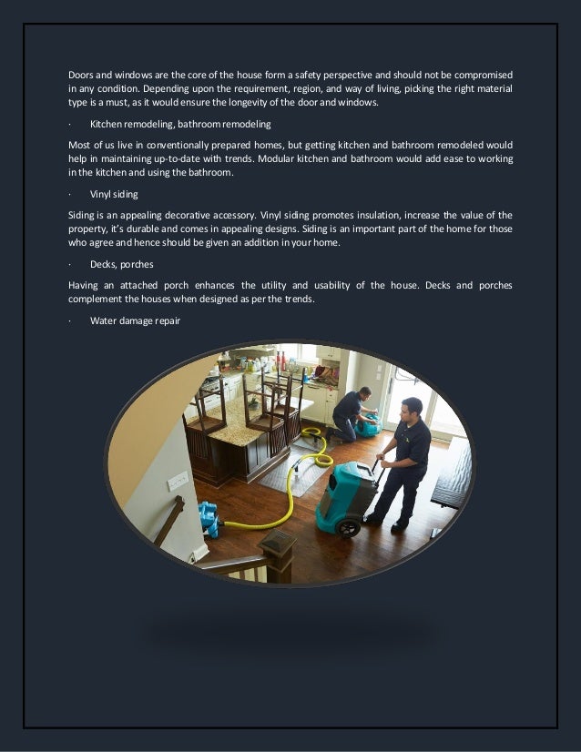 Services Covered Under Mobile Home Repair