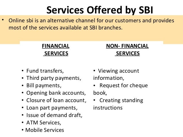 Service Sector Management at State Bank of India