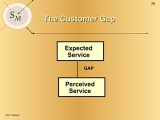 The Customer Gap Expected Service Perceived Service GAP Part 1 Opener 