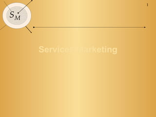 1

SM



     Services Marketing
 