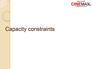 Capacity constraints
 