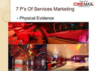 7 P’s Of Services Marketing
 Physical Evidence
 