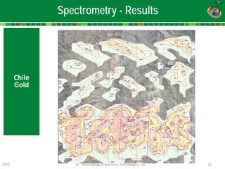 2012 © Terra Energy & Resource Technologies, Inc 32 
Spectrometry - Results 
Chile 
Gold  