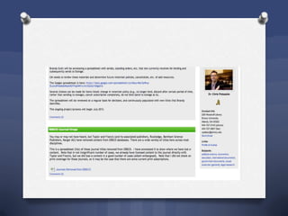 Services report out july 2013