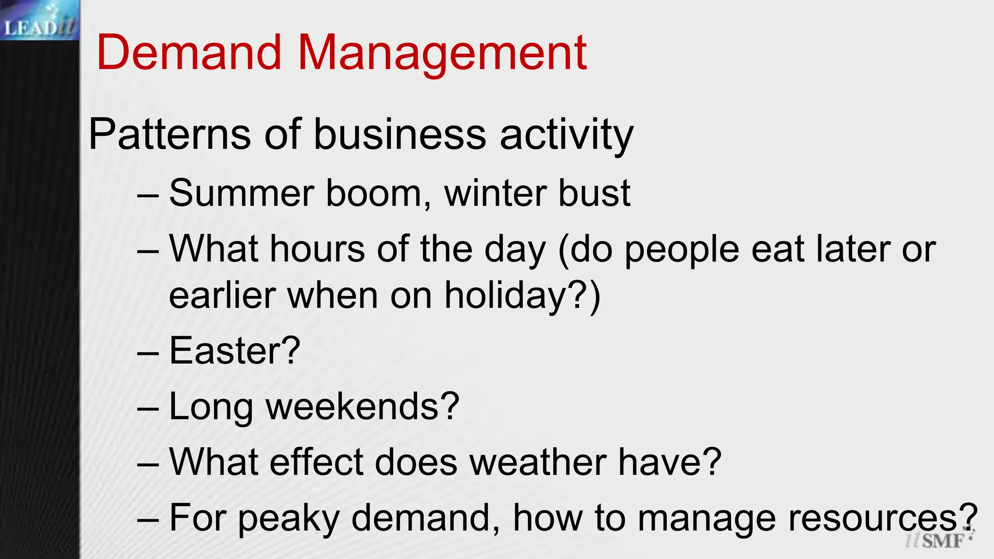 Key ActivitiesStrategic AssessmentSWOTCritical success factorsBusiness strategy and planSetting ObjectivesManagement strategy to ensure that objectives are metAligning Service Assets with Customer OutcomesExplorebusiness potential, expansion and growth