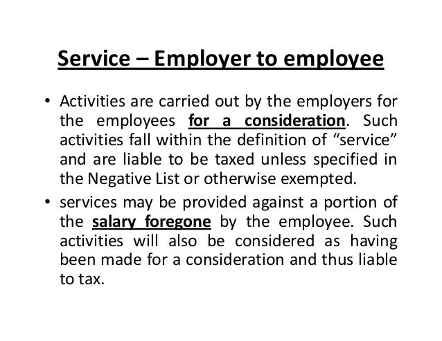 Service Tax Employer Vs Employee