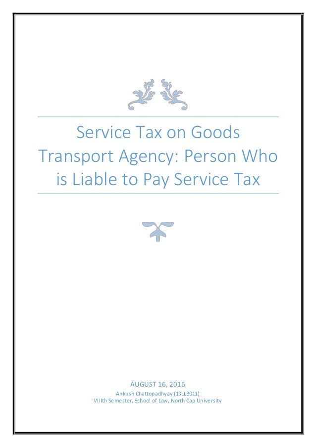 service ta service tax on goods transport agency service ta service tax on goods transport agency