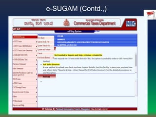 e-SUGAM (Contd.,)
 