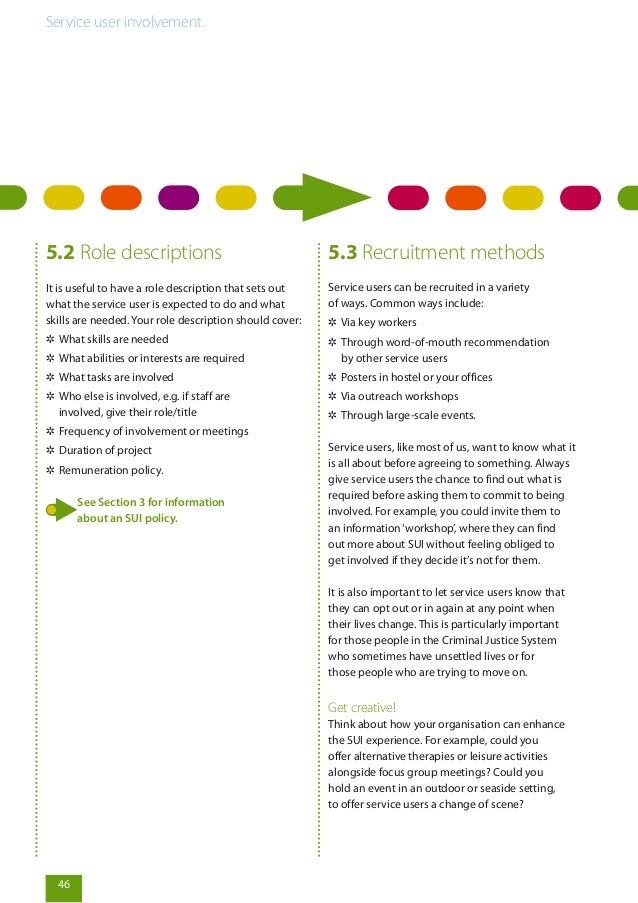 Service user involvement literature review