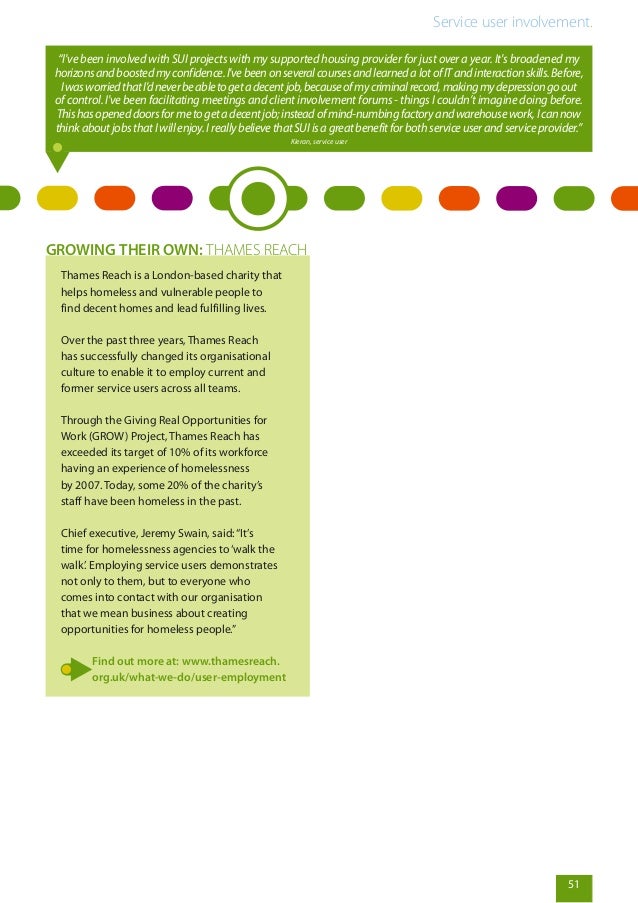 Service user involvement literature review