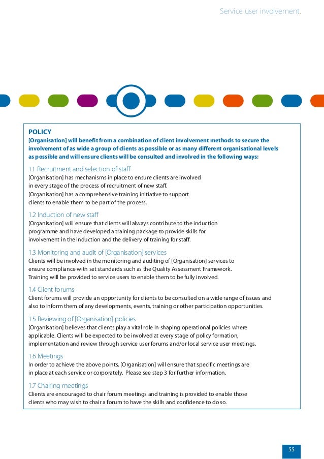 Service user involvement literature review