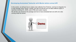 Service virtualization with npm modules updated | PPT