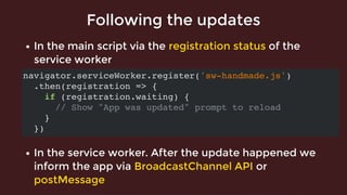 Maxim Salnikov - Service Worker: taking the best from the past experience for the bright future of PWAs - Codemotion Milan 2018 | PPT Maxim Salnikov - Service Worker: taking the best from the past experience for the bright future of PWAs - Codemotion Milan 2018 | PPT
