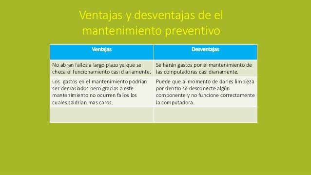 Ventajas Y Desventajas Del Mantenimiento Preventivo 2024 – PSGMFG