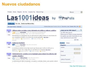 http://las1001ideas.com   Nuevos ciudadanos 