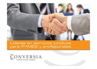 Líderes en servicios jurídicos
para PYMES y profesionales

 