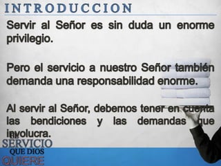 Servicio a Dios
