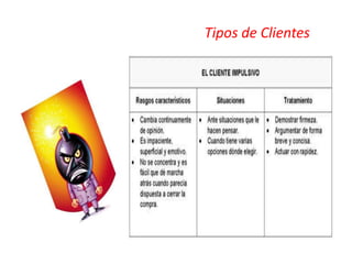 Tipos de Clientes
 