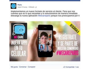 Servicio al cliente digital paris