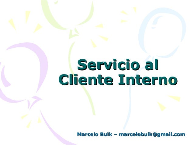 Servicio al cliente interno pdf Servicio al cliente interno pdf