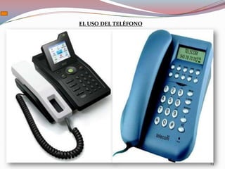 EL USO DEL TELÉFONO
Una de las formas de tomar contacto con el cliente es mediante el uso del teléfono. Es
muy importante la forma en que establecemos la comunicación y el tono de la
conversación. Antes de iniciar el tratamiento del tema, el diálogo con la persona que
está del otro lado de la línea debe iniciarse siguiendo estos pasos elementales:

•   Dar el nombre de la empresa - cargo o departamento
•   Saludar
•   Decir nuestra área y nombre (habla Fulano de Tal.....)
•   Ofrezcamos ayuda (Por ejemplo: "¿en qué le podemos ayudar?...)
Antes de tomar el auricular, debe haber una disposición entusiasta de la persona que
atiende. Luego se debe escuchar cuidadosamente para descubrir que es lo que desea
nuestro oyente.

Los argumentos expresan el desacuerdo del cliente que las utiliza para evitar o
dilatar la compra. Las objeciones hay que responderlas "no ignorarlas", tratando de
emplear argumentos que las neutralicen o minimicen.

La buena atención telefónica tiene una serie de requisitos que se deben cumplir para
lograr ese objetivo:
                                                                                    23
 
