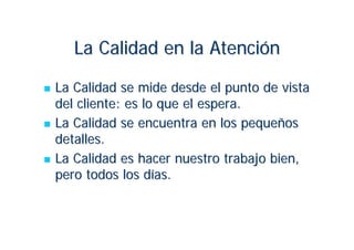 Servicio Orientado Al Cliente