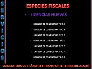 ESPECIES FISCALES ,[object Object]