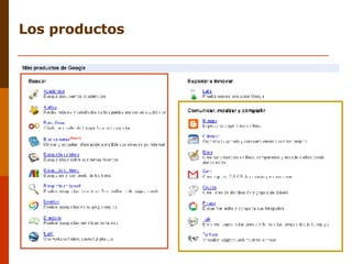 Los productos 