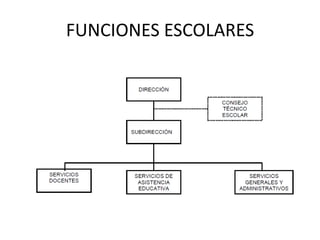 FUNCIONES ESCOLARES
 