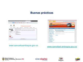 Buenas prácticas




www.sancarlosantioquia.gov.co
 