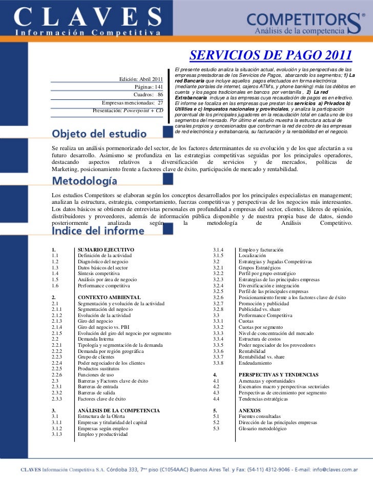 Servicios De Pago 2011