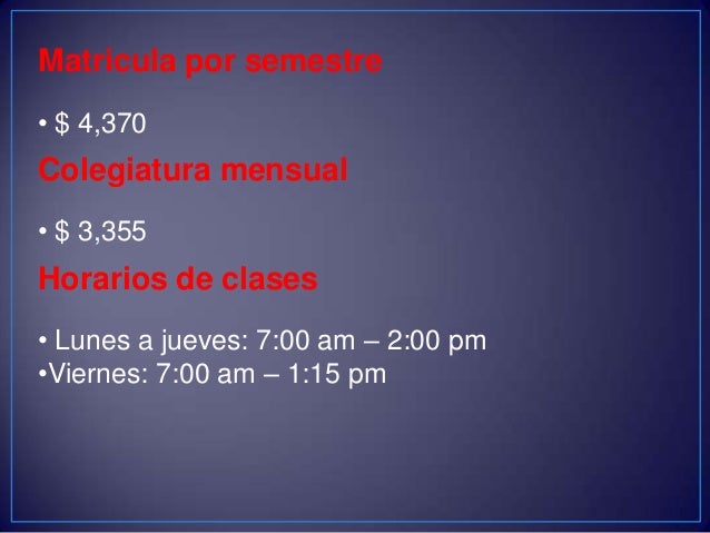 Servicios e información del colegio de la salle