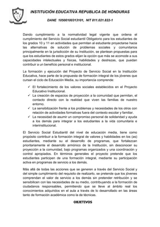 INSTITUCIÓN EDUCATIVA REPUBLICA DE HONDURAS
DANE 10500100313101, NIT 811.021.822-1
Dando cumplimiento a la normatividad le...