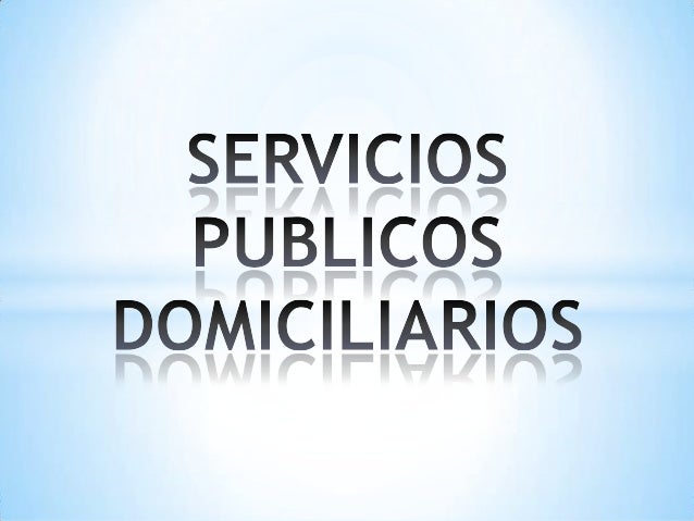 Ley de servicios p blicos domiciliarios