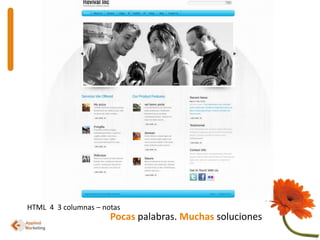HTML  4  3 columnas – notasPocaspalabras. Muchas soluciones