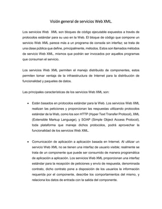 Servicios web xml | PDF