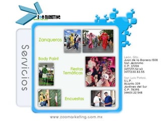 Servicios Zoo marketing