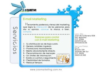 Servicios Zoo marketing