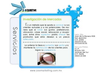 Servicios Zoo marketing