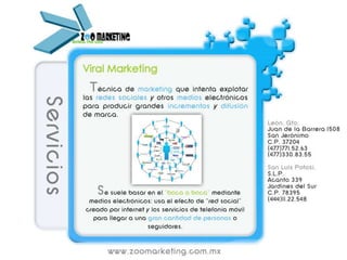 Servicios Zoo marketing