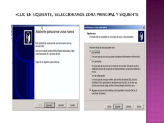 •CLIC EN SIQUIENTE, SELECCIONAMOS ZONA PRINCIPAL Y SIQUIENTE

 