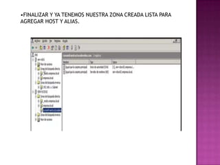 •FINALIZAR Y YA TENEMOS NUESTRA ZONA CREADA LISTA PARA
AGREGAR HOST Y ALIAS.

 