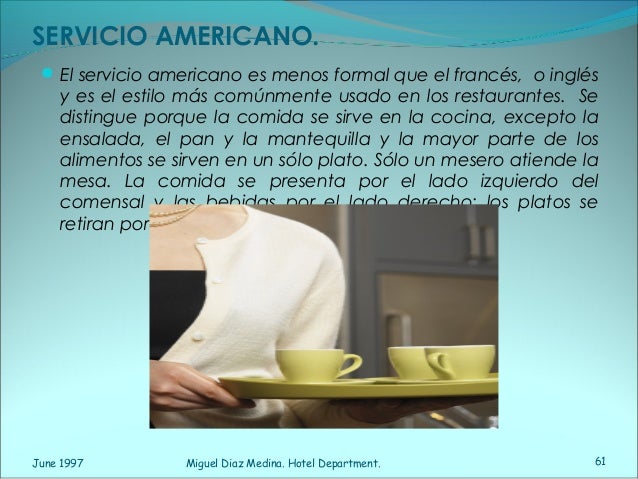 Servicio y protocolo Servicio y protocolo