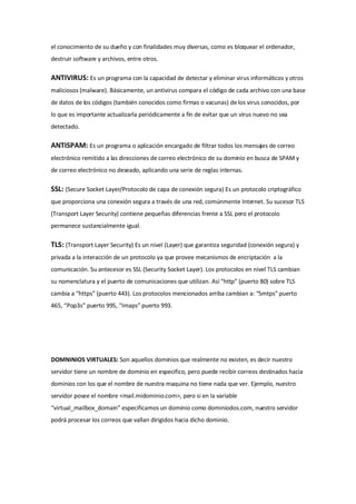Servidor De Correo En Fedora