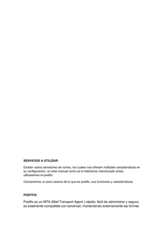 Servidor De Correo En Fedora