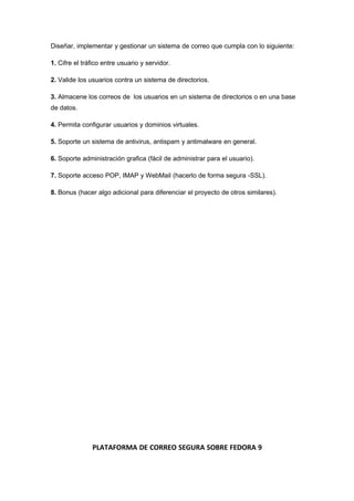 Servidor De Correo En Fedora