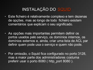 Linux Servidor Proxy(squid)